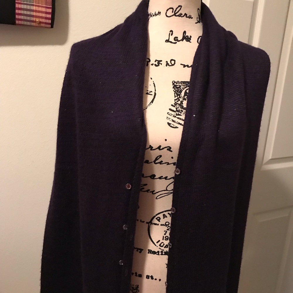 Calvin Klein Sweater Wrap with Dazzling Sparkles - Picture 1 of 6
